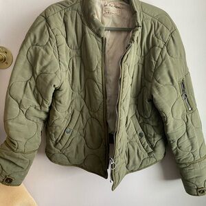 Olive Quilted Jacket
